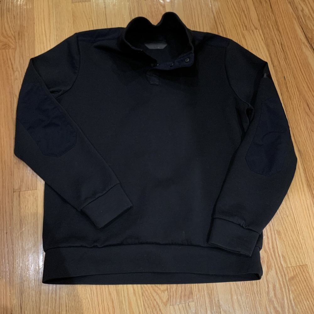 Men's half snap long sleeve‎ cold gear fitted sweatshirt 131-7904 Black L
